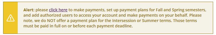 Payment Plan - Click Here